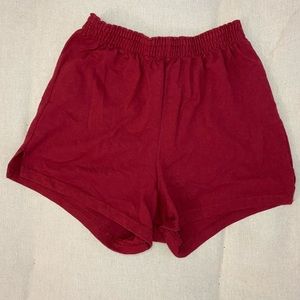 Dark Red Soffe Shorts